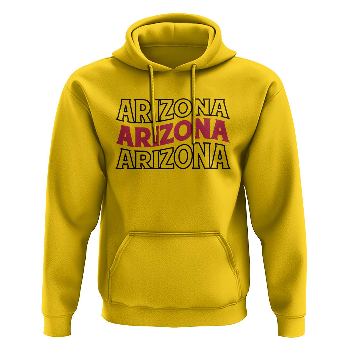 Retro Arizona Lover Hoodie Groovy Typography Vintage 70s State