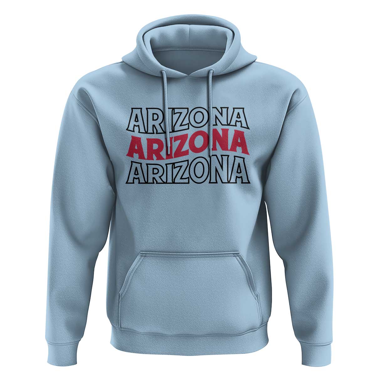 Retro Arizona Lover Hoodie Groovy Typography Vintage 70s State