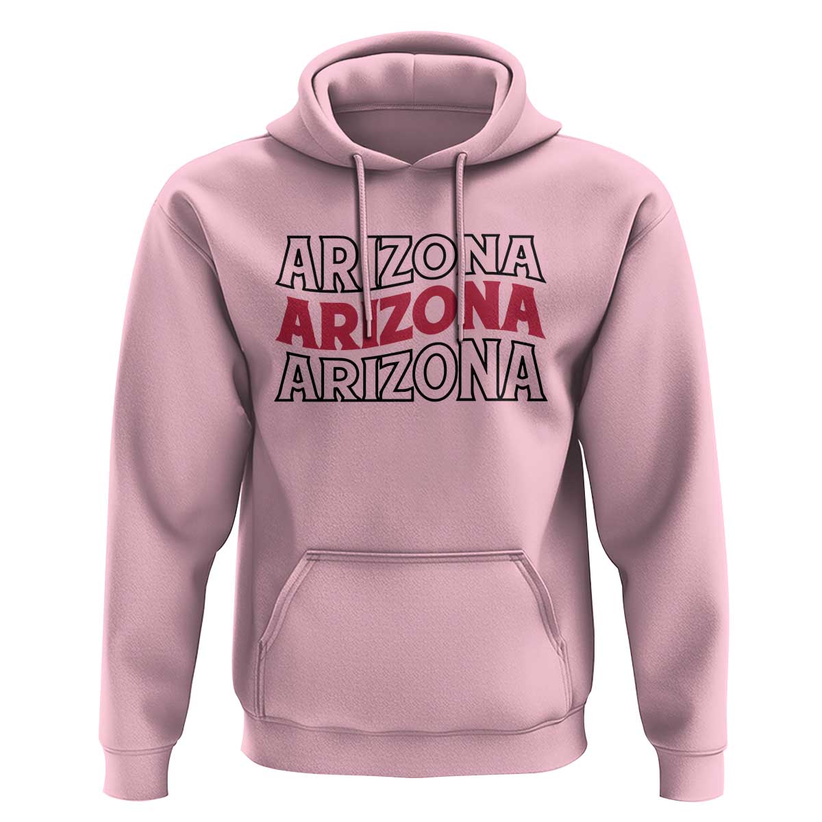 Retro Arizona Lover Hoodie Groovy Typography Vintage 70s State