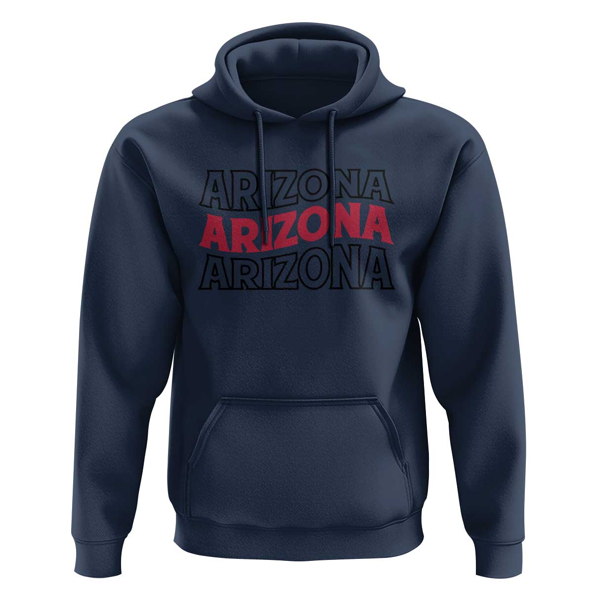 Retro Arizona Lover Hoodie Groovy Typography Vintage 70s State