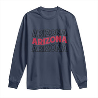 Retro Arizona Lover Long Sleeve Shirt Groovy Typography Vintage 70s State
