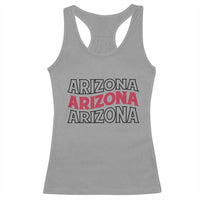 Retro Arizona Lover Racerback Tank Top Groovy Typography Vintage 70s State