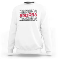Retro Arizona Lover Sweatshirt Groovy Typography Vintage 70s State