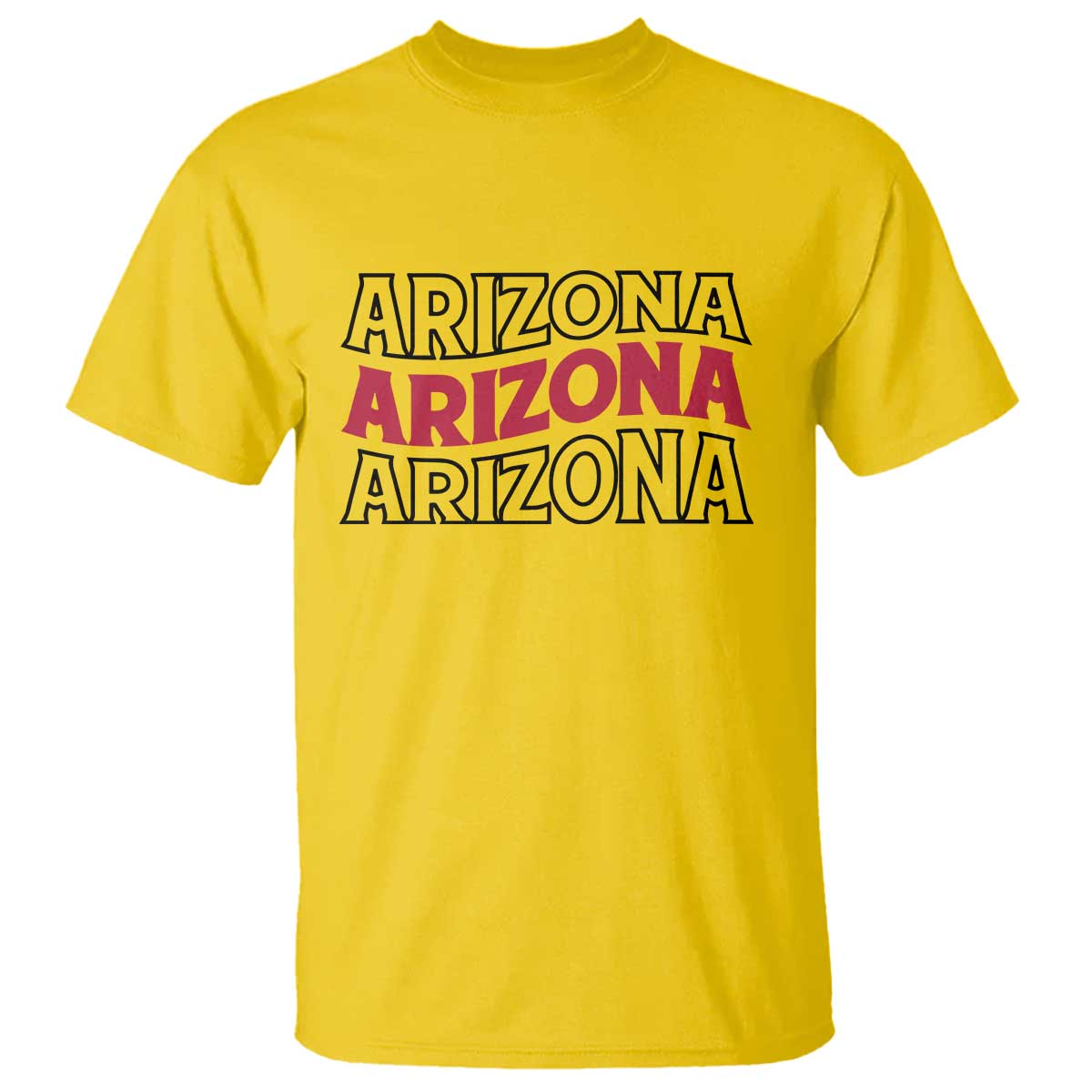 Retro Arizona Lover T Shirt Groovy Typography Vintage 70s State