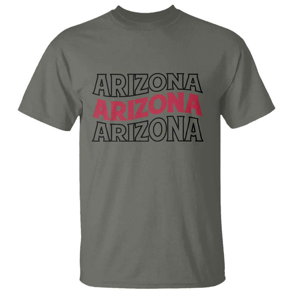 Retro Arizona Lover T Shirt Groovy Typography Vintage 70s State