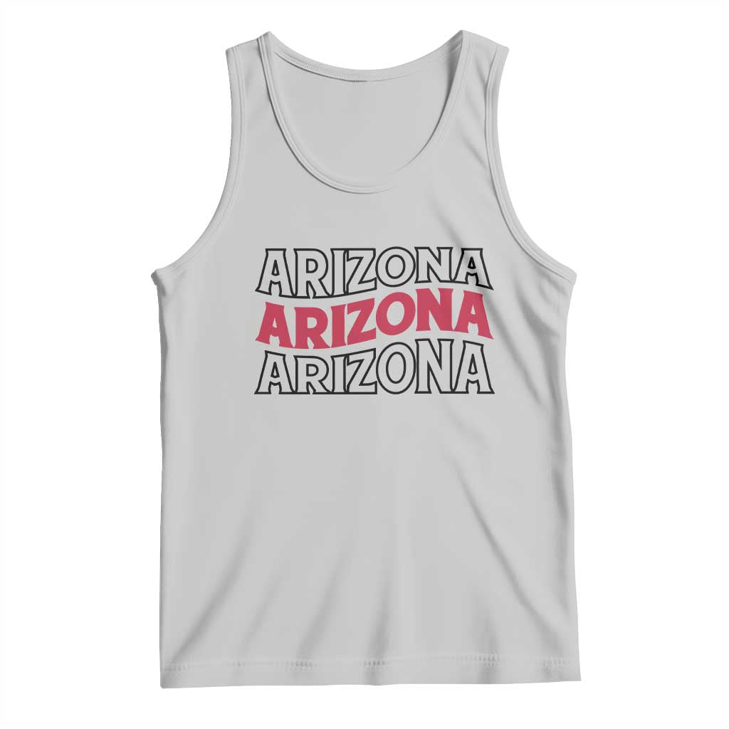 Retro Arizona Lover Tank Top Groovy Typography Vintage 70s State