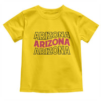 Retro Arizona Lover Toddler T Shirt Groovy Typography Vintage 70s State