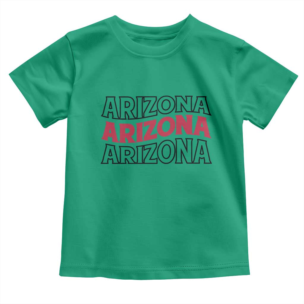 Retro Arizona Lover Toddler T Shirt Groovy Typography Vintage 70s State
