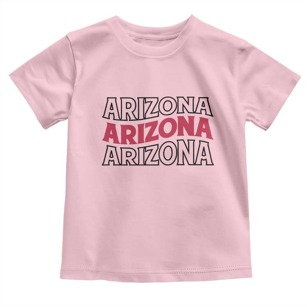 Retro Arizona Lover Toddler T Shirt Groovy Typography Vintage 70s State