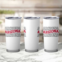 Retro Arizona Lover Tumbler Cup Groovy Typography Vintage 70s State