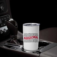 Retro Arizona Lover Tumbler Cup Groovy Typography Vintage 70s State