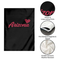 Arizona State Pride Garden Flag Clean Word Art Minimalist Graphic