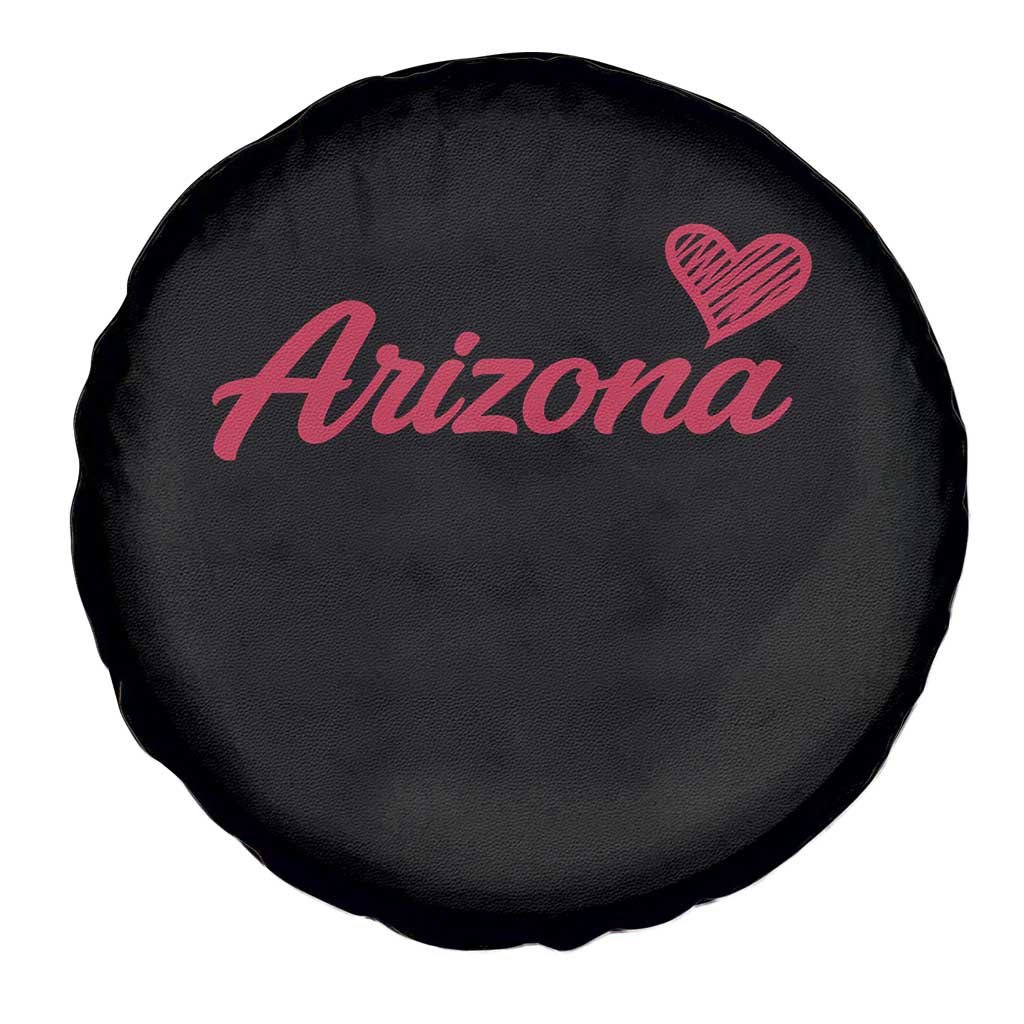 Arizona State Pride Spare Tire Cover Clean Word Art Minimalist Graphic