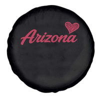 Arizona State Pride Spare Tire Cover Clean Word Art Minimalist Graphic