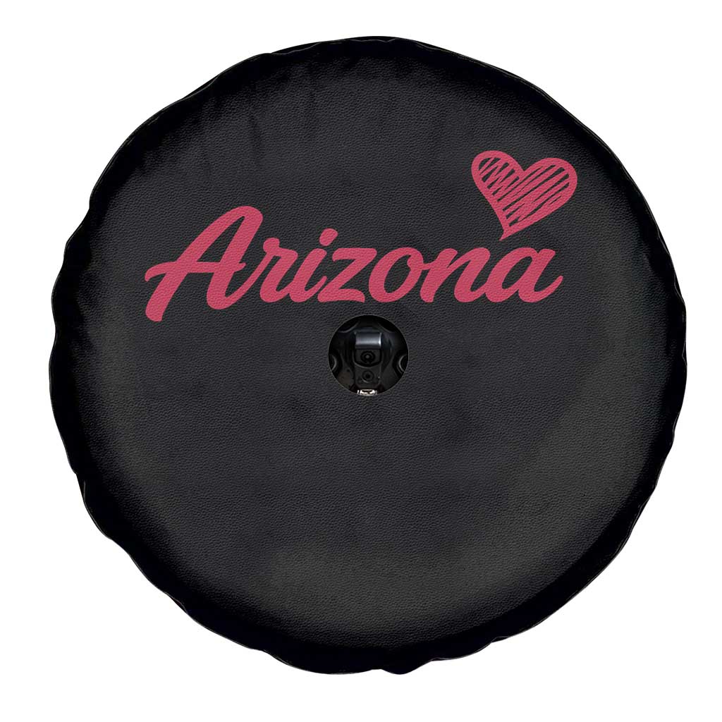 Arizona State Pride Spare Tire Cover Clean Word Art Minimalist Graphic