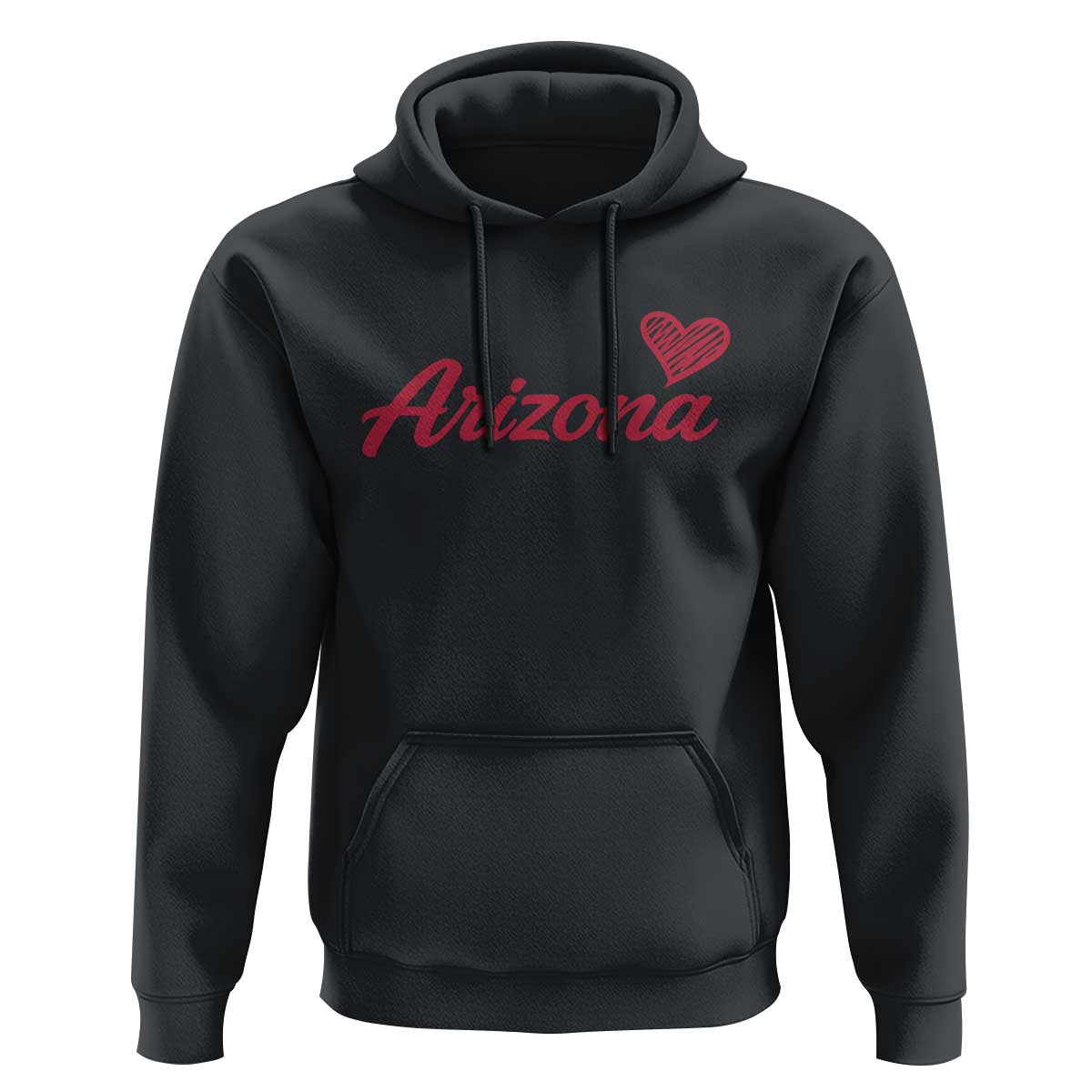 Arizona State Pride Hoodie Clean Word Art Minimalist Graphic