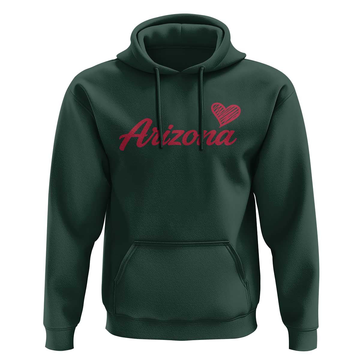 Arizona State Pride Hoodie Clean Word Art Minimalist Graphic