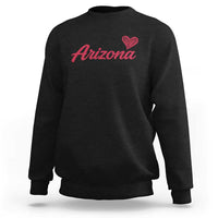 Arizona State Pride Sweatshirt Clean Word Art Minimalist Graphic