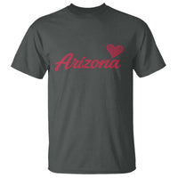 Arizona State Pride T Shirt Clean Word Art Minimalist Graphic
