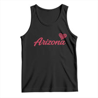 Arizona State Pride Tank Top Clean Word Art Minimalist Graphic