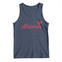 Arizona State Pride Tank Top Clean Word Art Minimalist Graphic