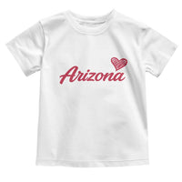 Arizona State Pride Toddler T Shirt Clean Word Art Minimalist Graphic