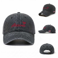Arizona State Pride Washed Cotton Baseball Cap Clean Word Art Minimalist Graphic