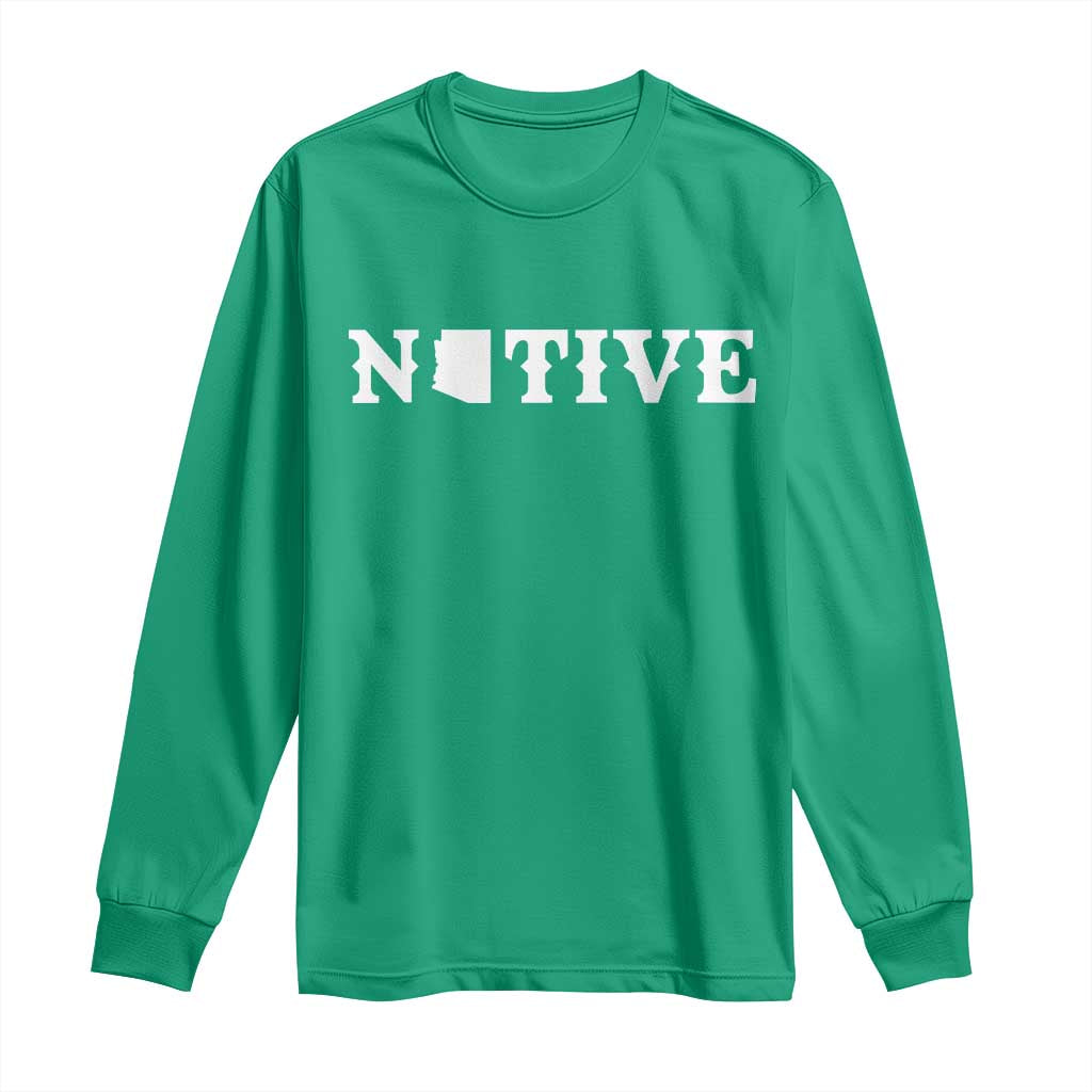 Local Arizona Native Long Sleeve Shirt AZ State Map Pride Gift