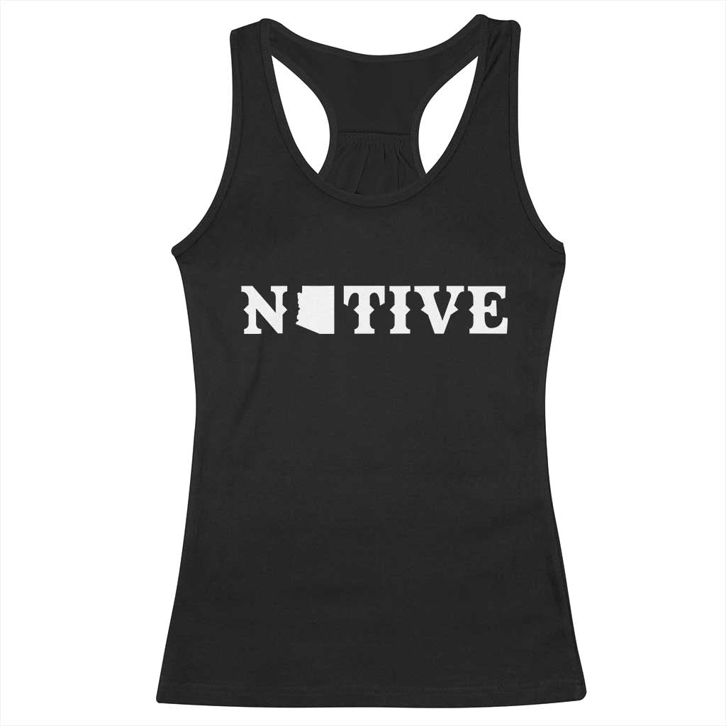 Local Arizona Native Racerback Tank Top AZ State Map Pride Gift