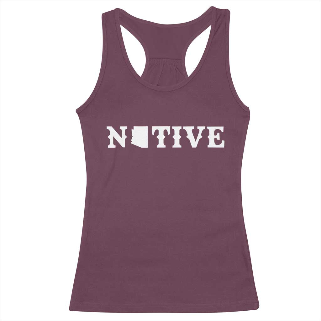 Local Arizona Native Racerback Tank Top AZ State Map Pride Gift