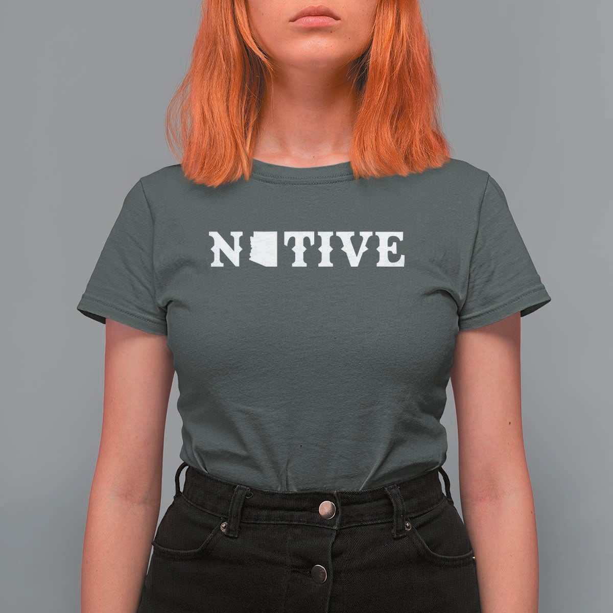 Local Arizona Native T Shirt For Women AZ State Map Pride Gift