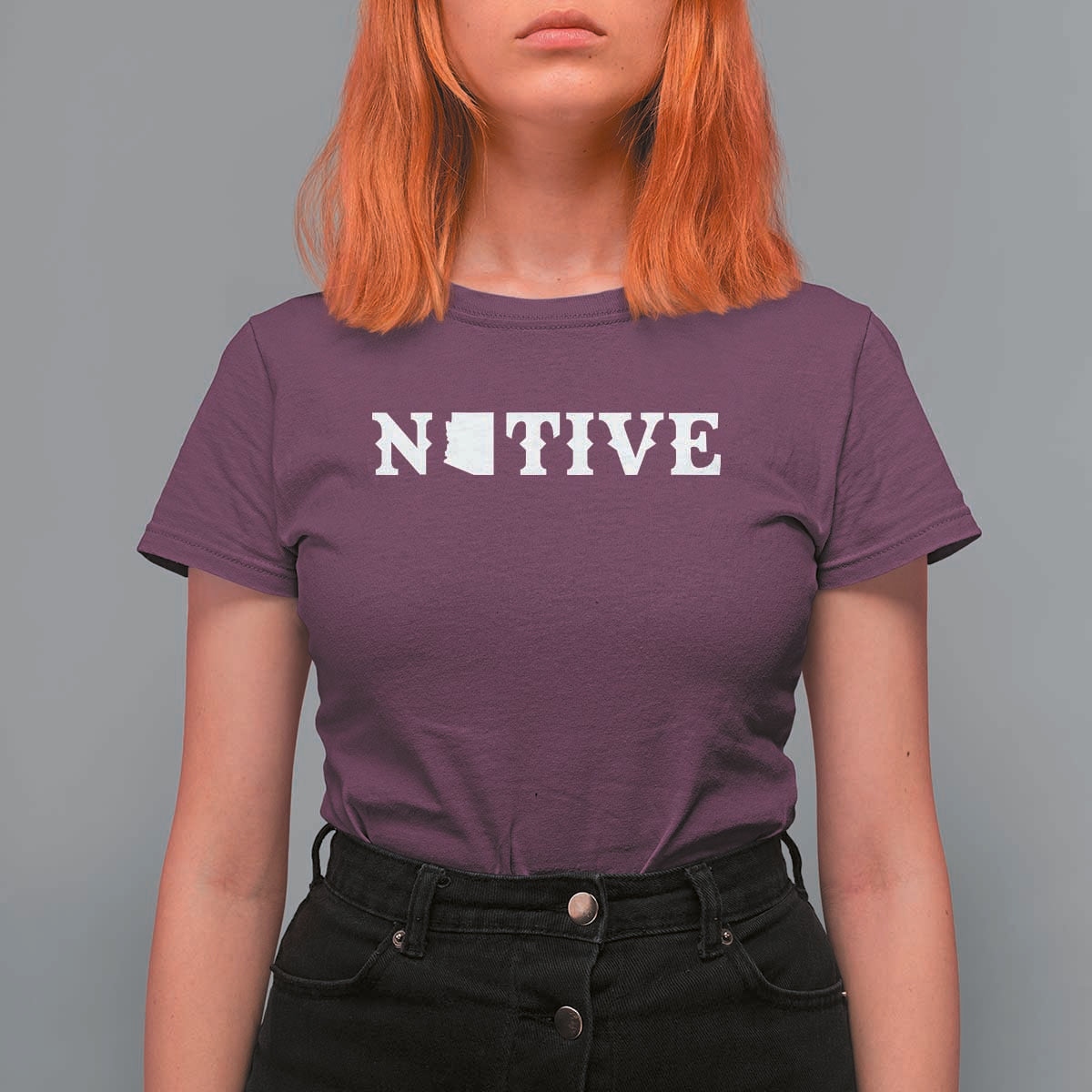 Local Arizona Native T Shirt For Women AZ State Map Pride Gift