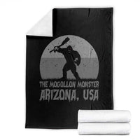 The Mogollon Monster Arizona Bigfoot Throw Blanket Vintage Cryptid Folklore