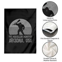 The Mogollon Monster Arizona Bigfoot Garden Flag Vintage Cryptid Folklore