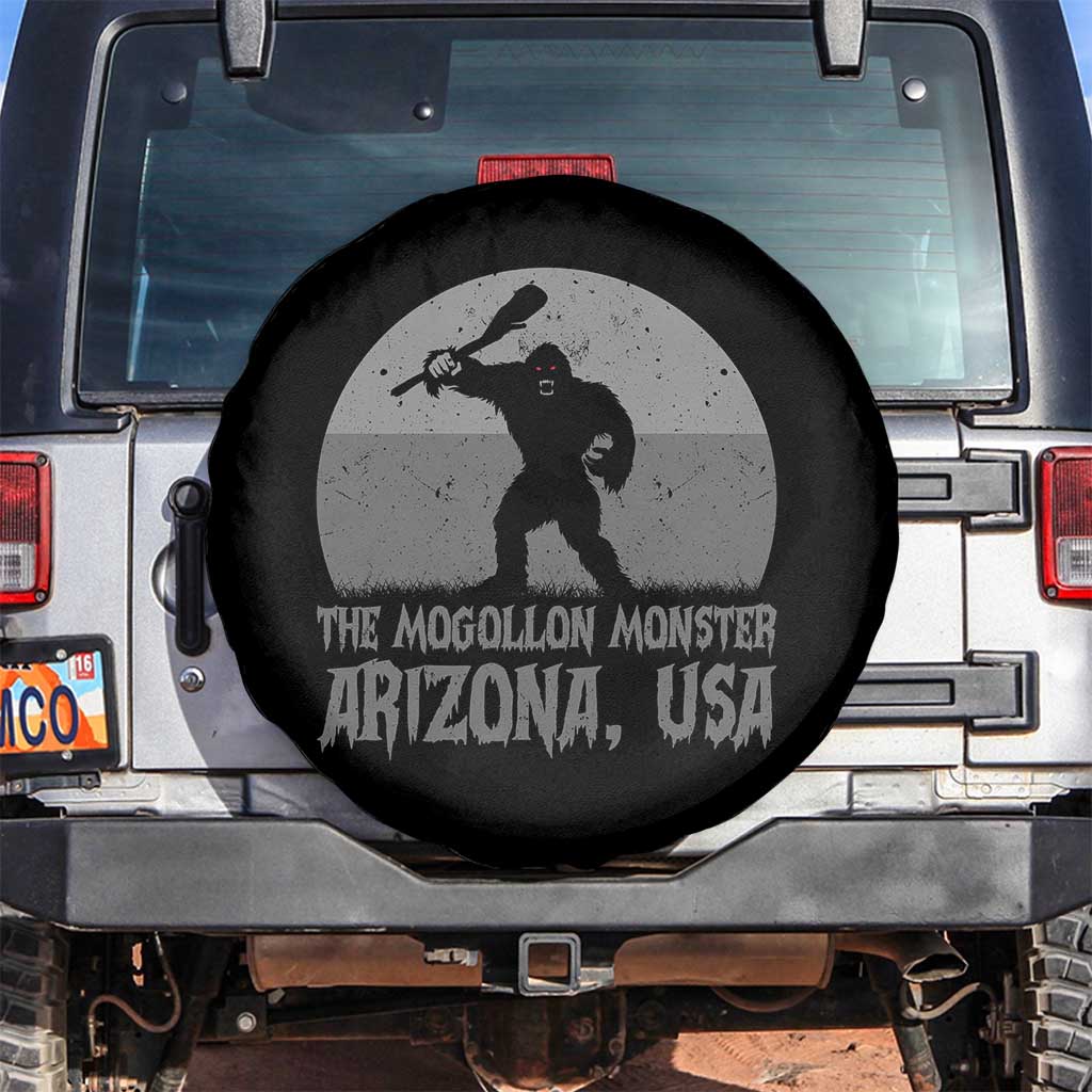 The Mogollon Monster Arizona Bigfoot Spare Tire Cover Vintage Cryptid Folklore