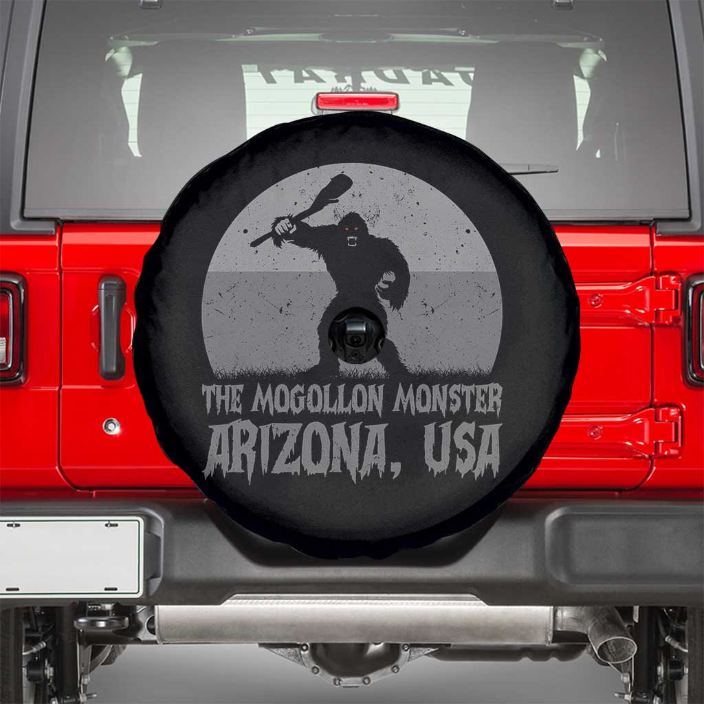 The Mogollon Monster Arizona Bigfoot Spare Tire Cover Vintage Cryptid Folklore