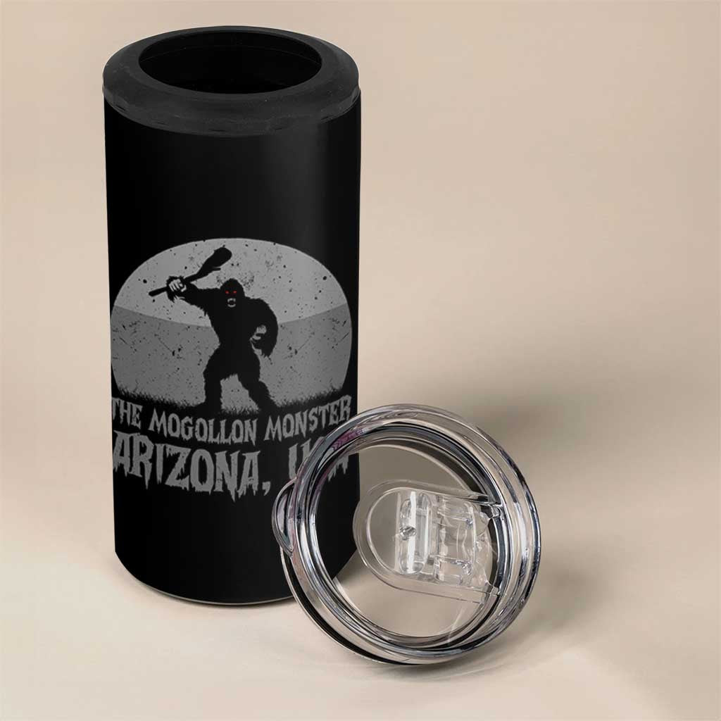 The Mogollon Monster Arizona Bigfoot 4 in 1 Can Cooler Tumbler Vintage Cryptid Folklore