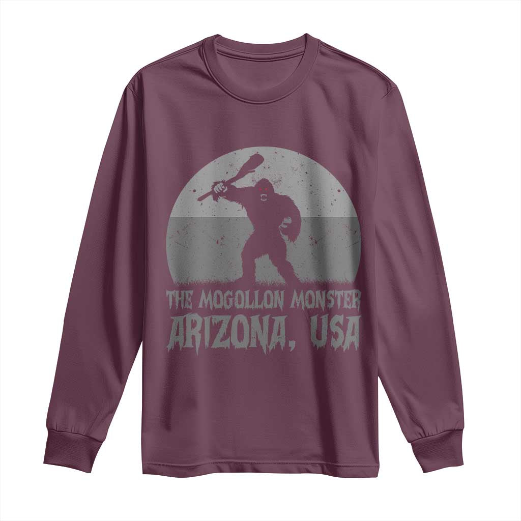 The Mogollon Monster Arizona Bigfoot Long Sleeve Shirt Vintage Cryptid Folklore