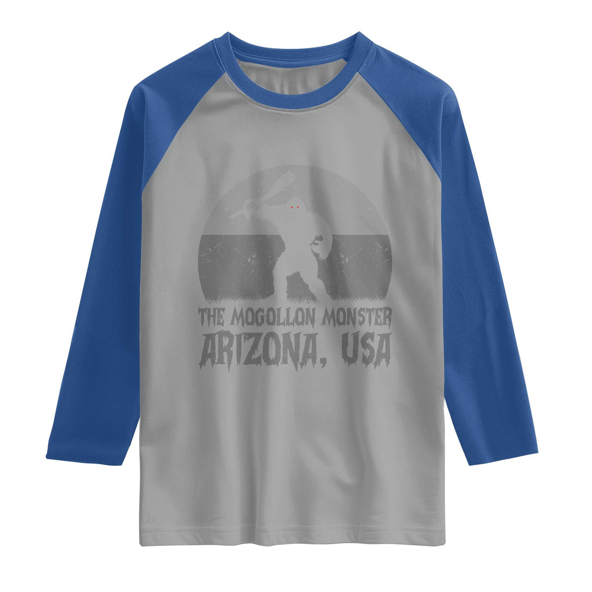 The Mogollon Monster Arizona Bigfoot Raglan Shirt Vintage Cryptid Folklore