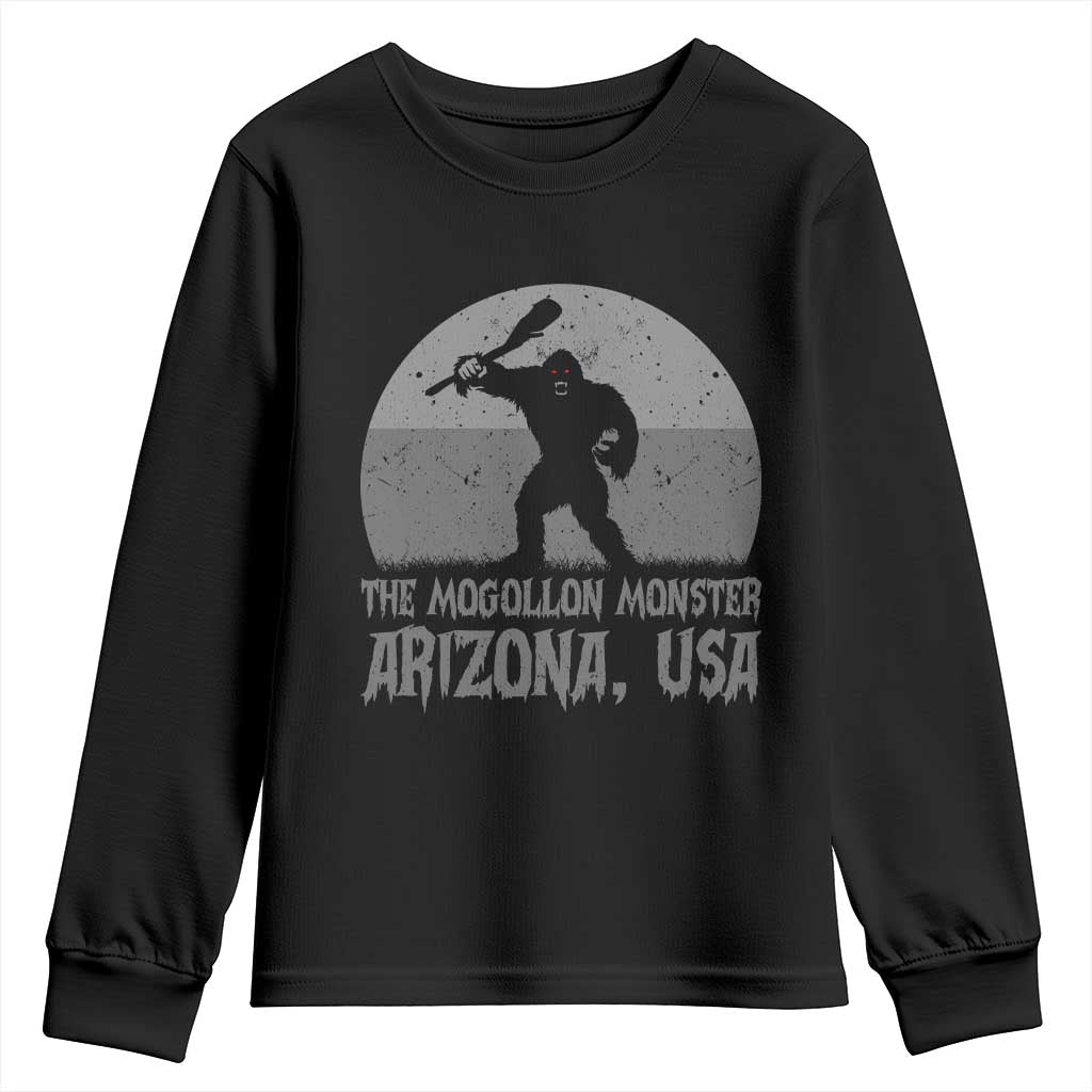 The Mogollon Monster Arizona Bigfoot Youth Sweatshirt Vintage Cryptid Folklore