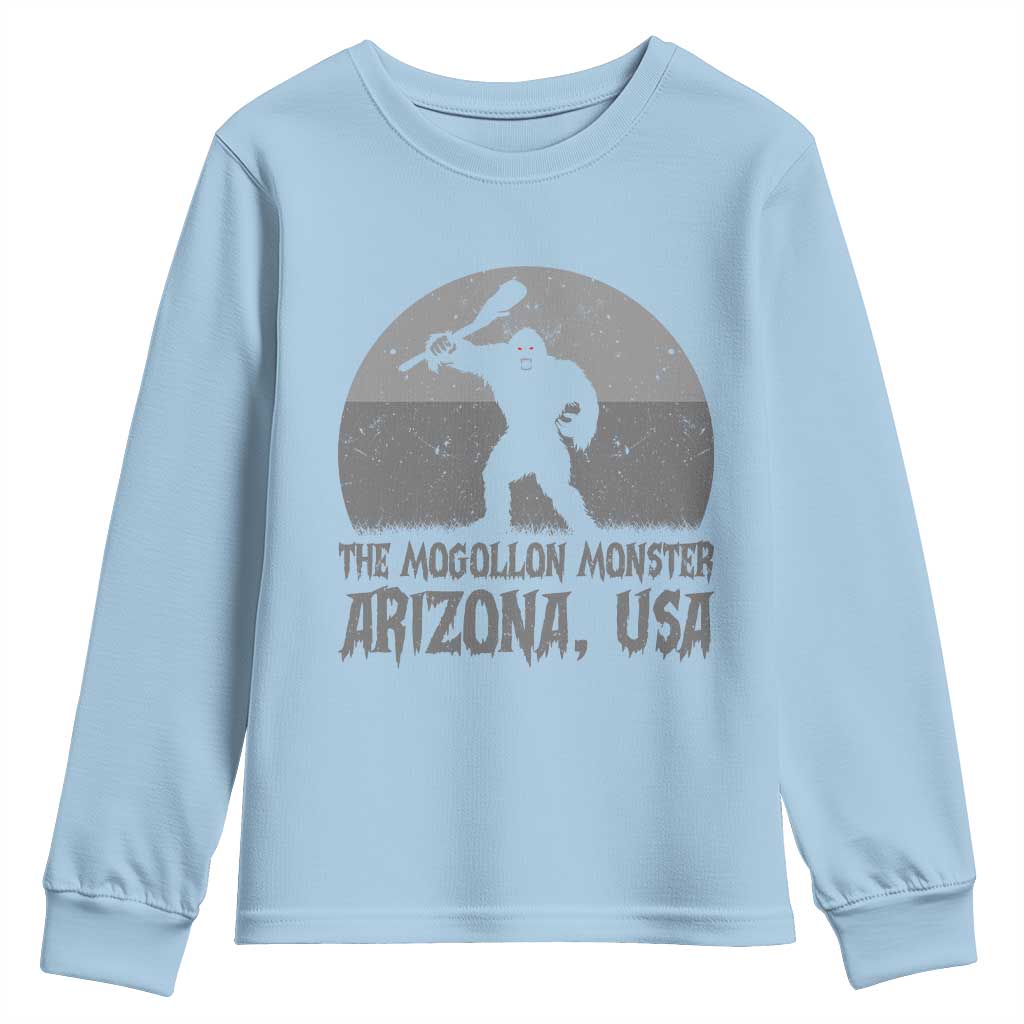 The Mogollon Monster Arizona Bigfoot Youth Sweatshirt Vintage Cryptid Folklore