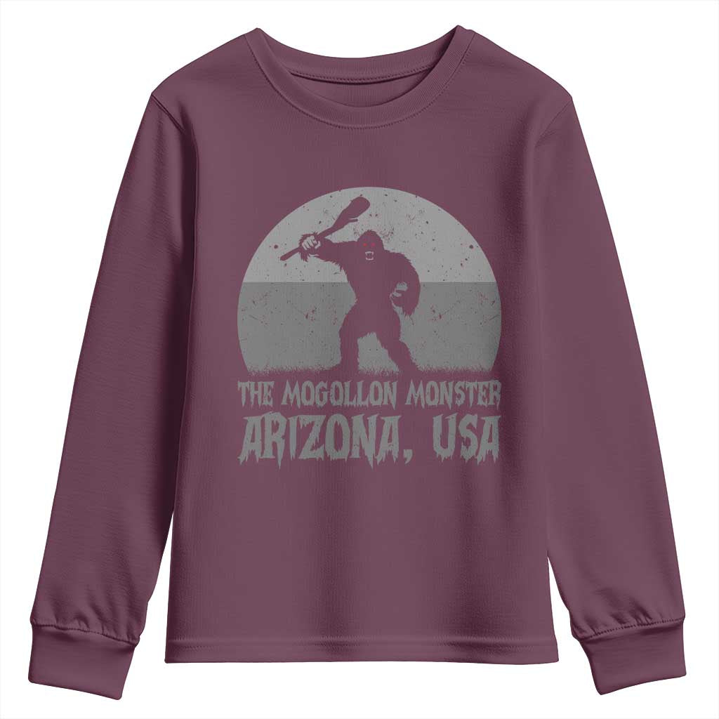The Mogollon Monster Arizona Bigfoot Youth Sweatshirt Vintage Cryptid Folklore