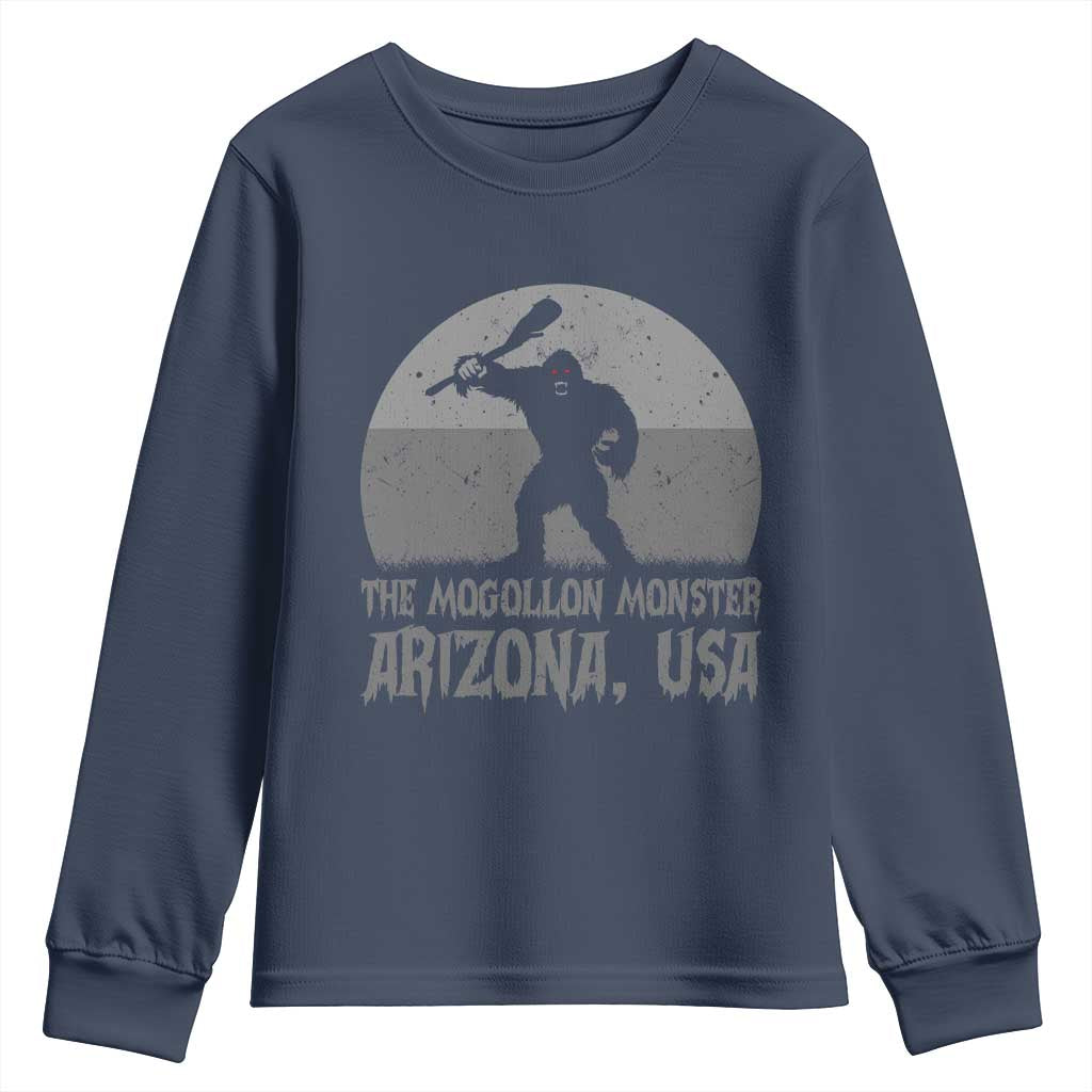 The Mogollon Monster Arizona Bigfoot Youth Sweatshirt Vintage Cryptid Folklore