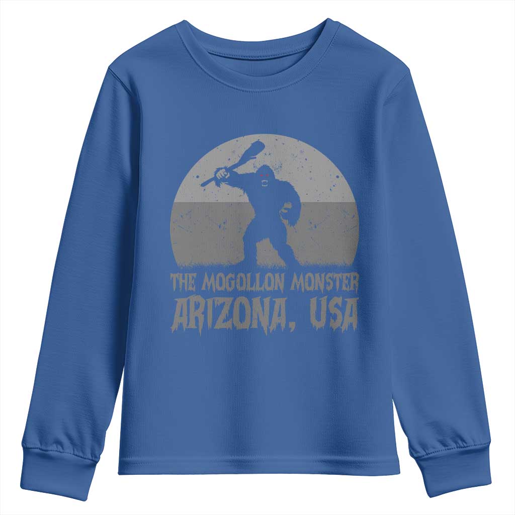 The Mogollon Monster Arizona Bigfoot Youth Sweatshirt Vintage Cryptid Folklore