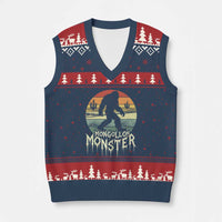 Mysterious Mogollon Monster V-Neck Knit Sweater Vest Arizona Wilderness Enigma