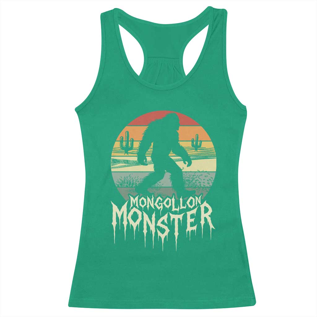 Mysterious Mogollon Monster Racerback Tank Top Arizona Wilderness Enigma