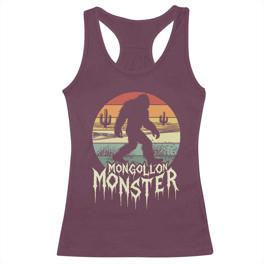 Mysterious Mogollon Monster Racerback Tank Top Arizona Wilderness Enigma