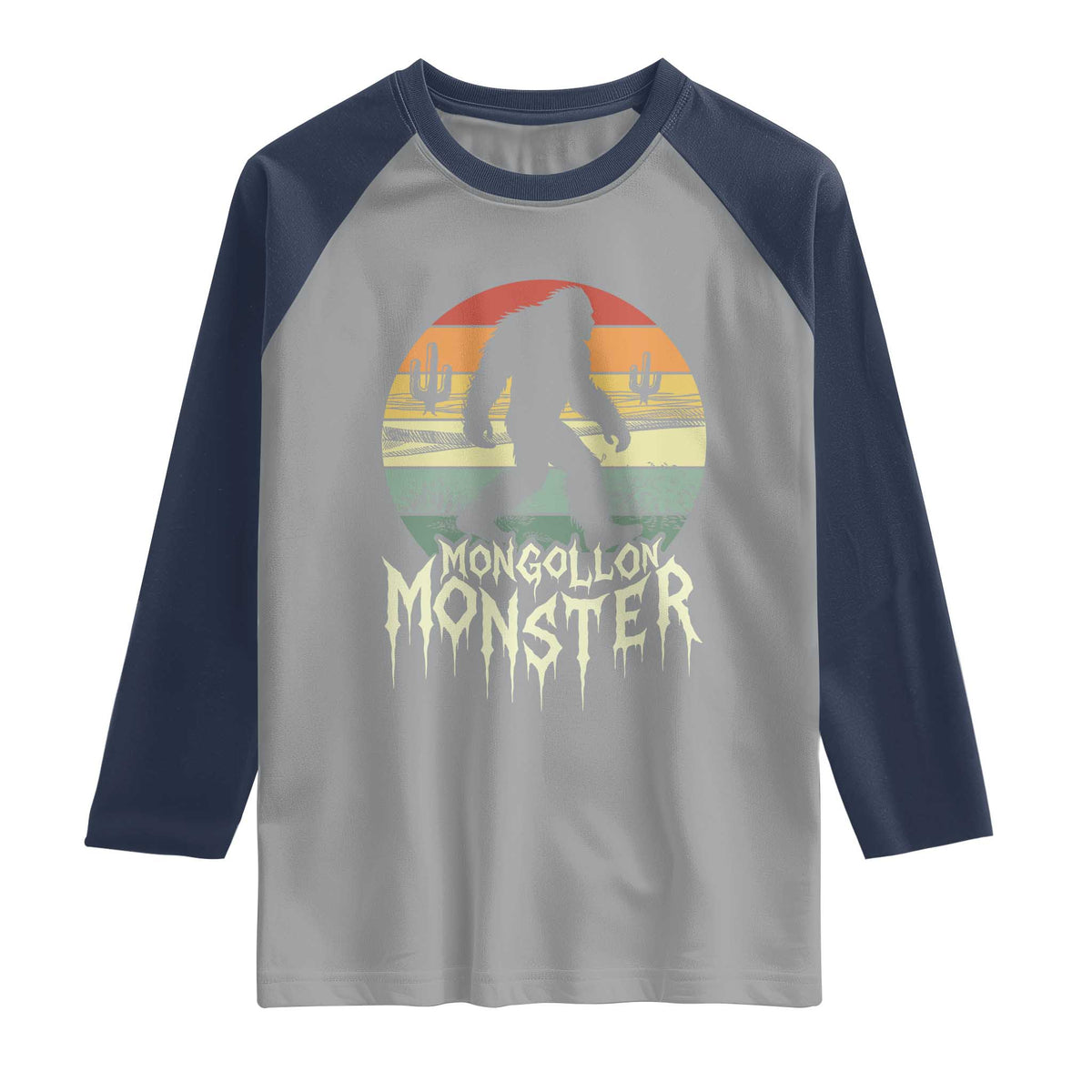Mysterious Mogollon Monster Raglan Shirt Arizona Wilderness Enigma