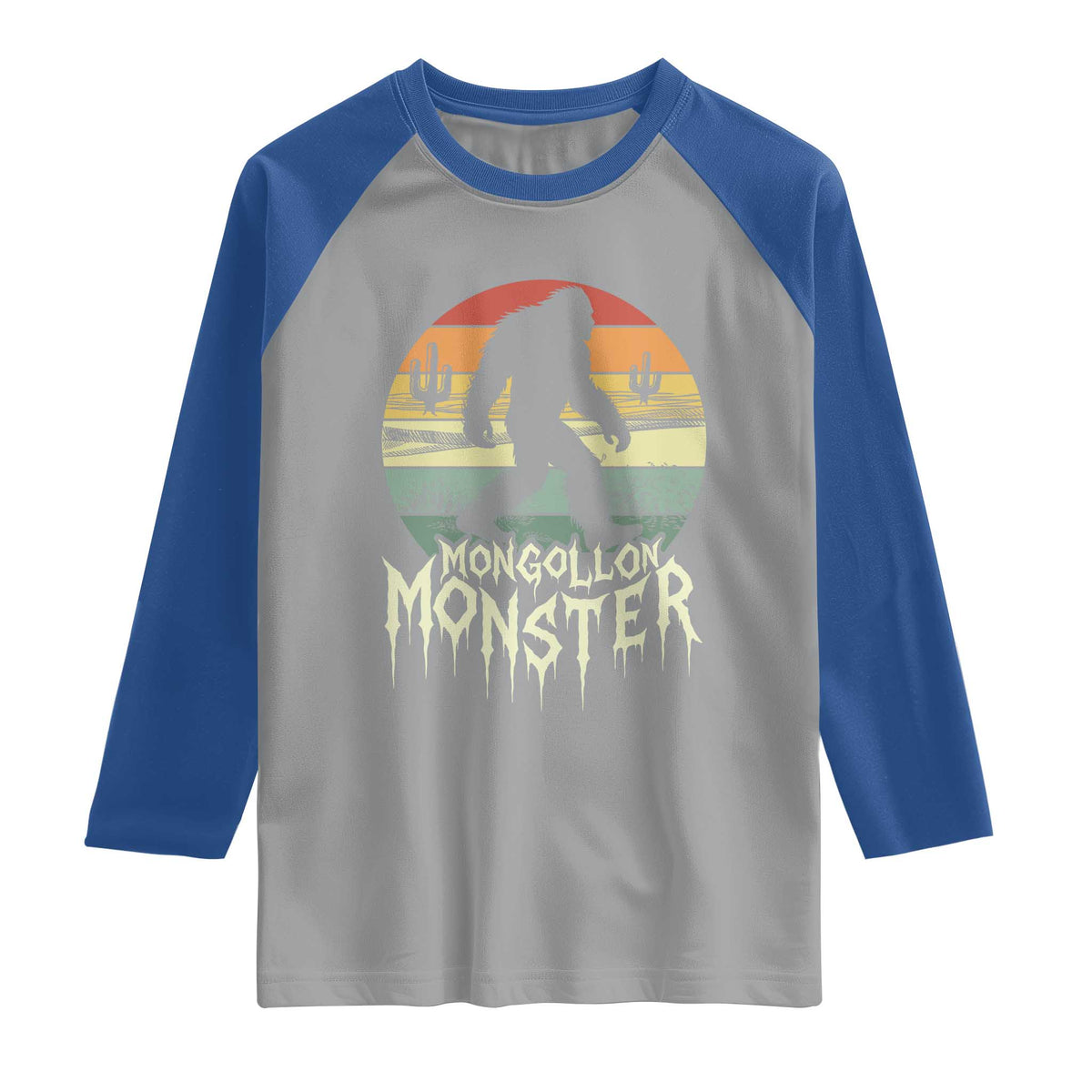 Mysterious Mogollon Monster Raglan Shirt Arizona Wilderness Enigma