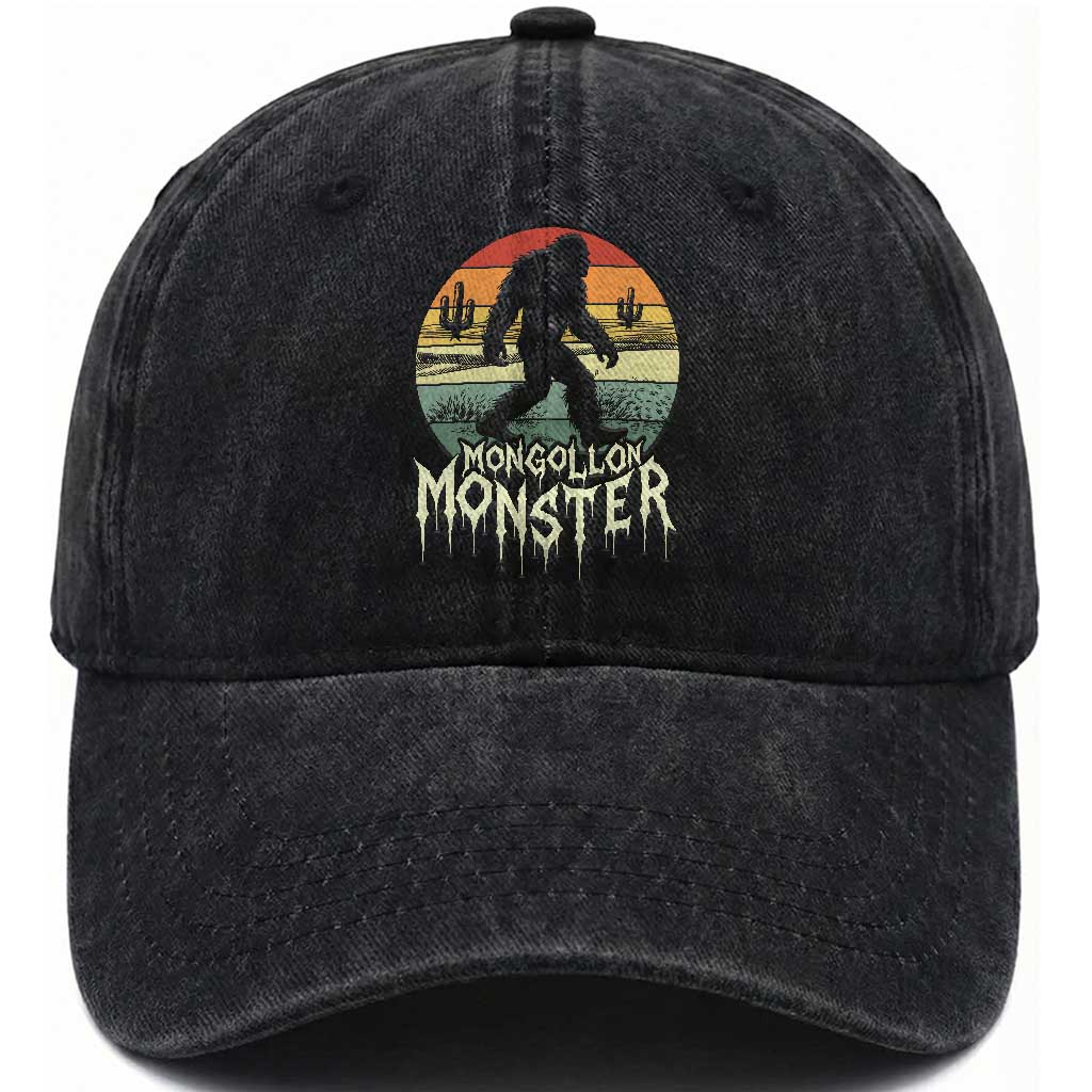 Mysterious Mogollon Monster Washed Cotton Baseball Cap Arizona Wilderness Enigma